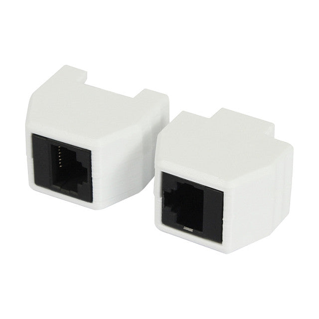 ALLNET TP-TP Kupplung CAT6A Buchse 1:1 8-pol. RJ45 magnetische Sicherungskupplung Abwurfbuchse PoE fähig bis zu 10GBit