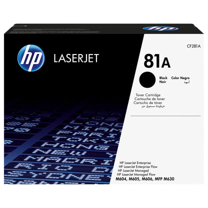 HP 81A original Toner cartridge CF281A black standard capacity 10.500 pages 1-pack