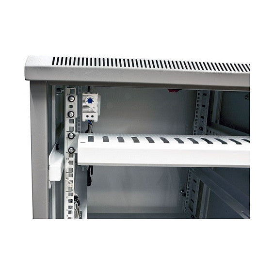 ALLNET Netzwerkschrank 19" 22HE B600/T1000mm Glastür Lichtgrau SNB-Serie
