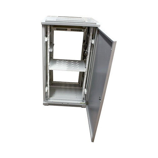 ALLNET Netzwerkschrank 19" 22HE B600/T1000mm Glastür Lichtgrau SNB-Serie
