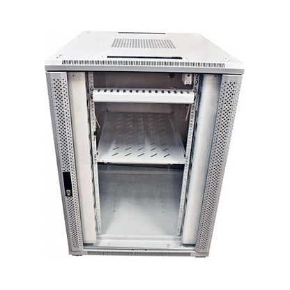 ALLNET Netzwerkschrank 19" 22HE B800/T 800mm Glastür Lichtgrau SNB-Serie