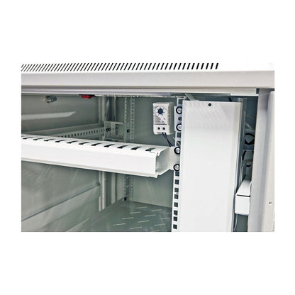 ALLNET Netzwerkschrank 19" 22HE B800/T 800mm Glastür Lichtgrau SNB-Serie