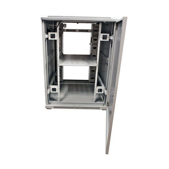 ALLNET Netzwerkschrank 19" 22HE B800/T 800mm Glastür Lichtgrau SNB-Serie