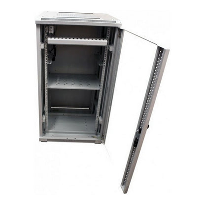 ALLNET Netzwerkschrank 19" 42HE B600/T 800mm Glastür Lichtgrau SNB-Serie
