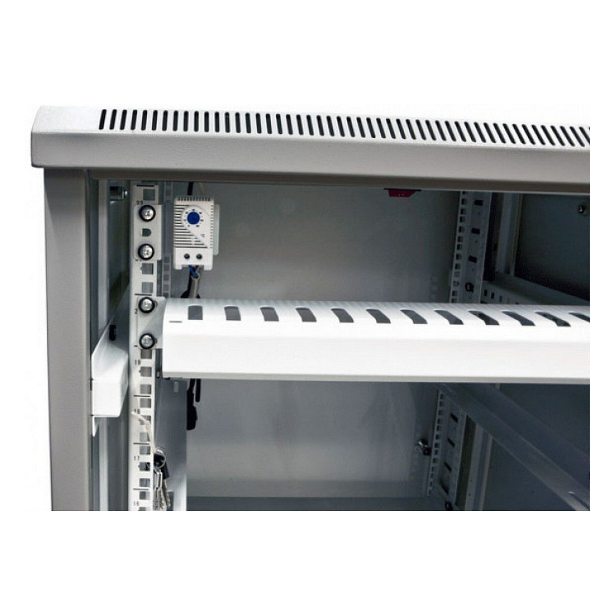 ALLNET Netzwerkschrank 19" 42HE B600/T 800mm Glastür Lichtgrau SNB-Serie
