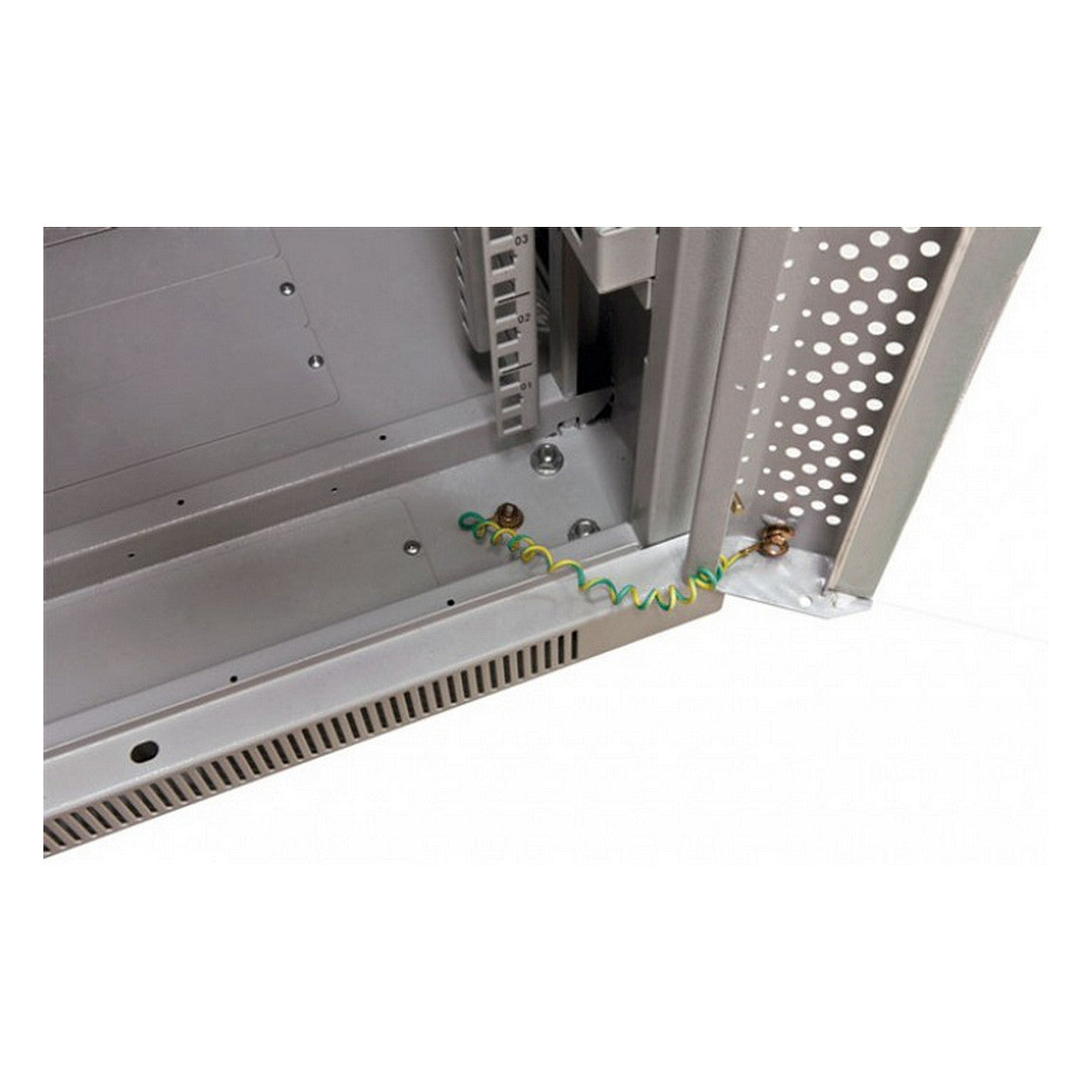 ALLNET Netzwerkschrank 19" 42HE B600/T 800mm Glastür Lichtgrau SNB-Serie