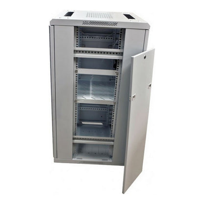 ALLNET Netzwerkschrank 19" 42HE B600/T 800mm Glastür Lichtgrau SNB-Serie