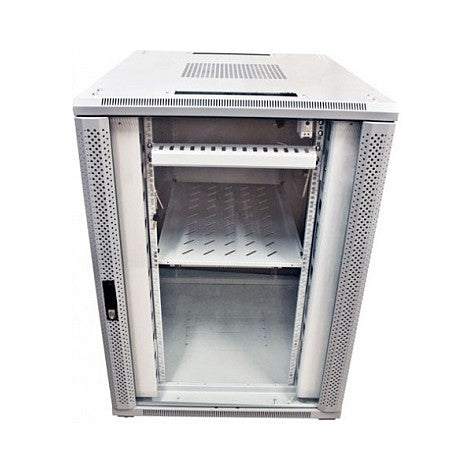 ALLNET Netzwerkschrank 19" 42HE B800/T1000mm Glastür Lichtgrau SNB-Serie