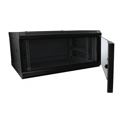 ALLNET Netzwerkschrank 19" 4HE 1-teilig T450mm Schwarz SMC-Serie