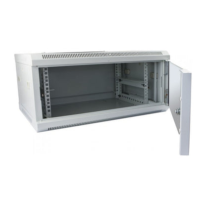 ALLNET Netzwerkschrank 19" 9HE 1-teilig T450mm Lichtgrau SMC-Serie