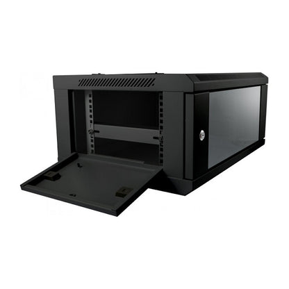 ALLNET Netzwerkschrank 19" 9HE 1-teilig T450mm Schwarz SMC-Serie