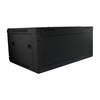ALLNET Netzwerkschrank 19" 9HE 1-teilig T450mm Schwarz SMC-Serie