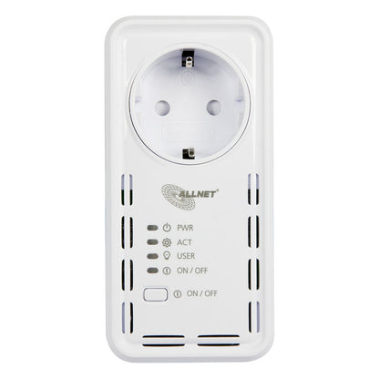 ALLNET MSR IO Zentrale Schaltsteckdose inkl. WLAN ALL3073V3WLAN für IP Gebäude Automation
