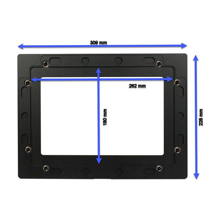 ALLNET Touch Display Tablet 10 Zoll zbh. Blende für Einbaurahmen, weiß schmal