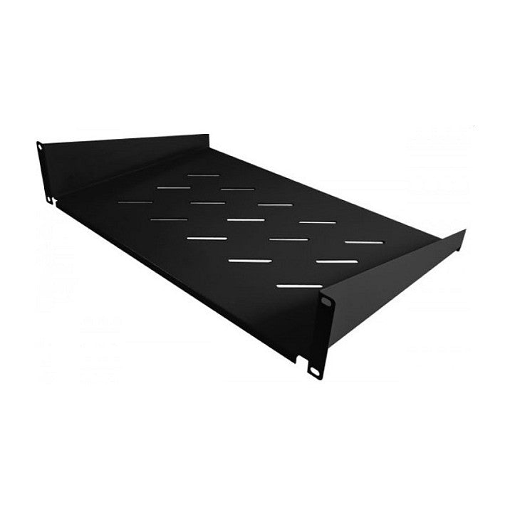 ALLNET Fachboden T400mm/1HE Schwarz Frontmontage