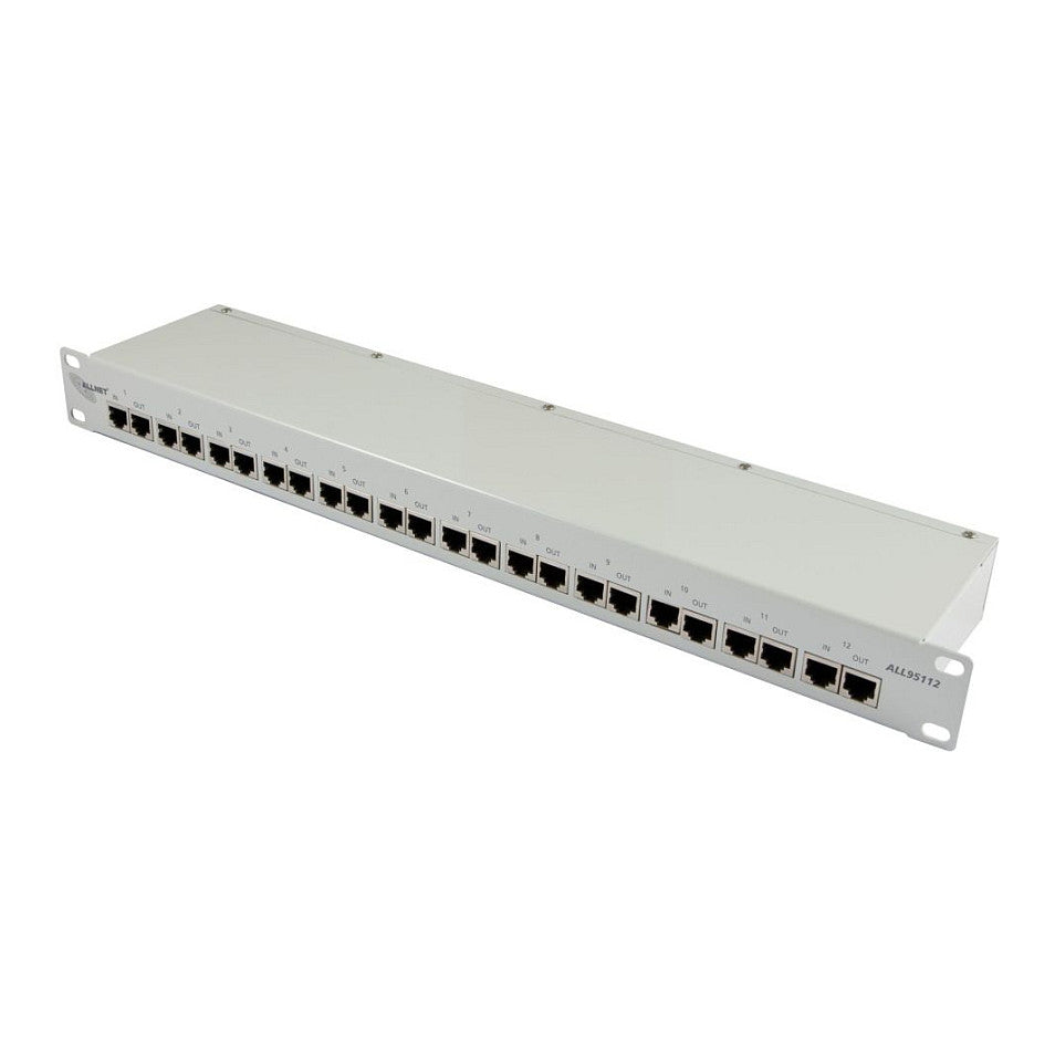 Z ALLNET TP Cat 6 Überspannungs / Blitzschutz 12Port ALL95112 auch ALL-IP