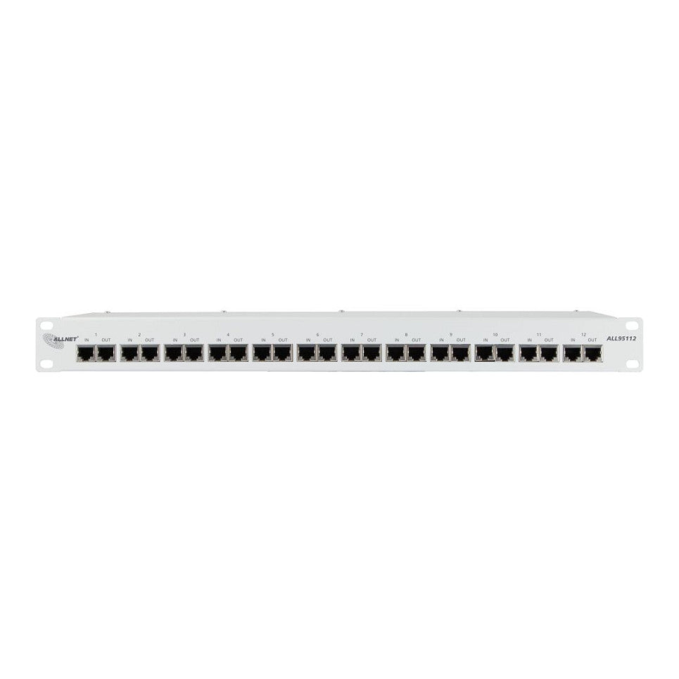 Z ALLNET TP Cat 6 Überspannungs / Blitzschutz 12Port ALL95112 auch ALL-IP