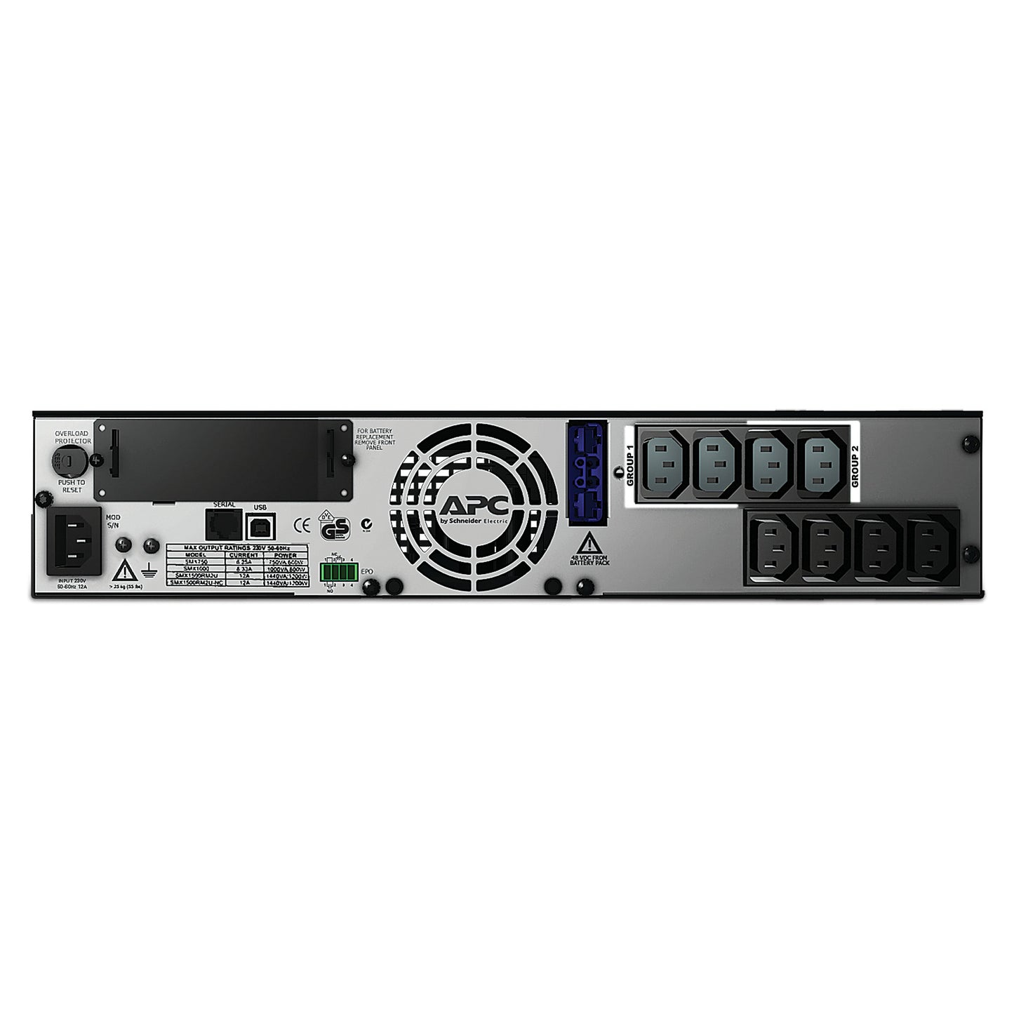 APC Smart-UPS X Rack/Tower 2HE SMX1000I 1000VA 800W Line Interactive