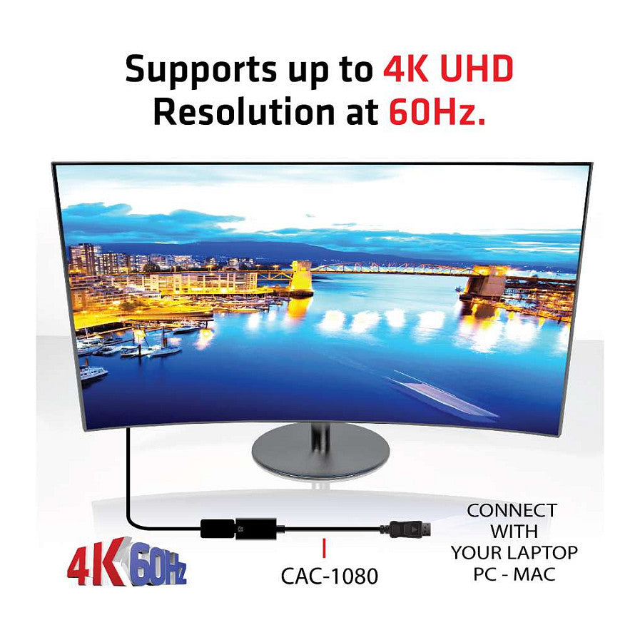 Club3D Adapter DisplayPort > HDMI 2.0b HDR 4K60Hz aktiv retail