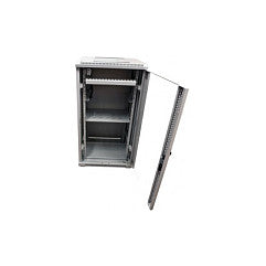 ALLNET Netzwerkschrank 19" 32HE B600/T 600mm Glastür Lichtgrau SNB-Serie