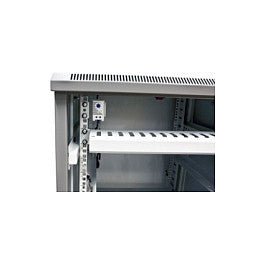 ALLNET Netzwerkschrank 19" 32HE B600/T 600mm Glastür Lichtgrau SNB-Serie
