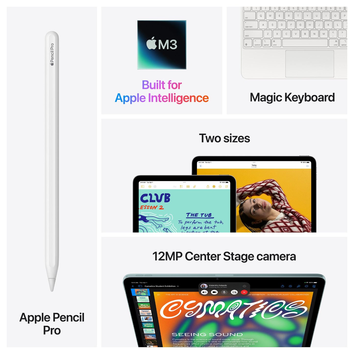 Apple iPad Air 11 M3 Wi-Fi + Cellular 512GB (polarstern) 7.Gen
