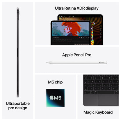 Apple iPad Pro M5 Wi-Fi 512GB with standard glass - Space Black