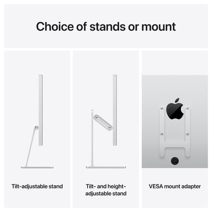 Apple Studio Display - Nano-texture glass - Tilt- and height-adjustable stand (2026)