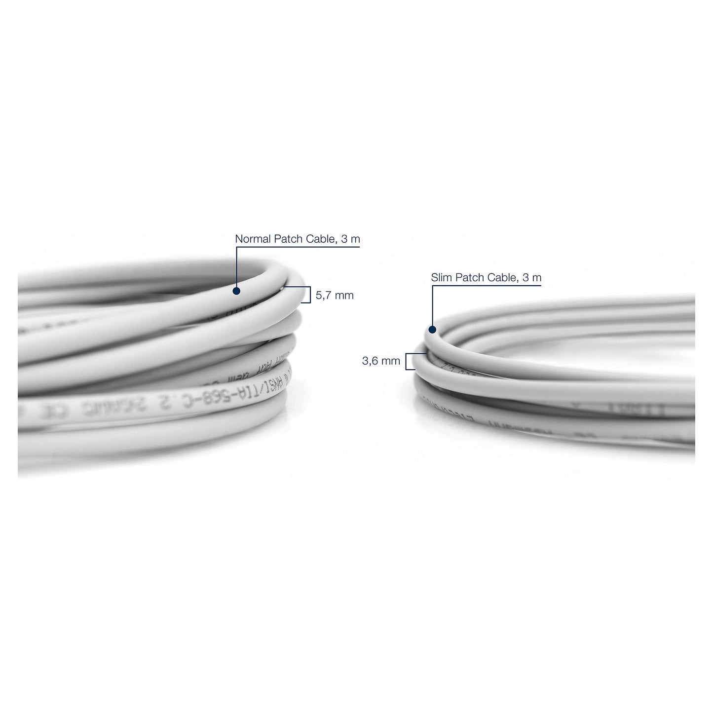 DIGITUS CAT 6 U/FTP Slim Patchkabel 10m grau