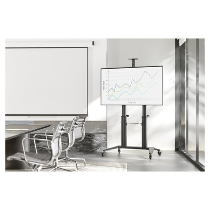 Collaboration Trolley / TV Präsentationswagen DIGITUS 70-120" 140KG Schwarz
