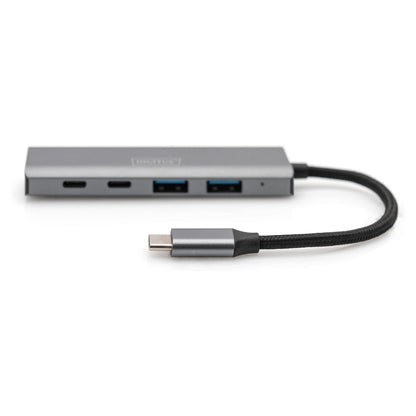 DIGITUS USB-C-Hub 4-Port 3.1 ->2xUSB A 2xUSB C int.Kabel