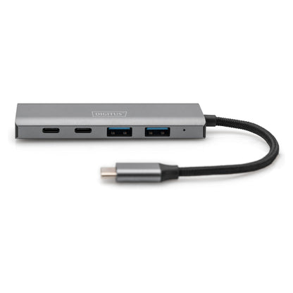 DIGITUS USB-C-Hub 4-Port 3.1 ->2xUSB A 2xUSB C int.Kabel