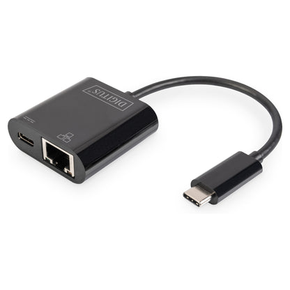 DIGITUS USB Type-C Gigabit Ethernet Adapter, PD Unterstüt.