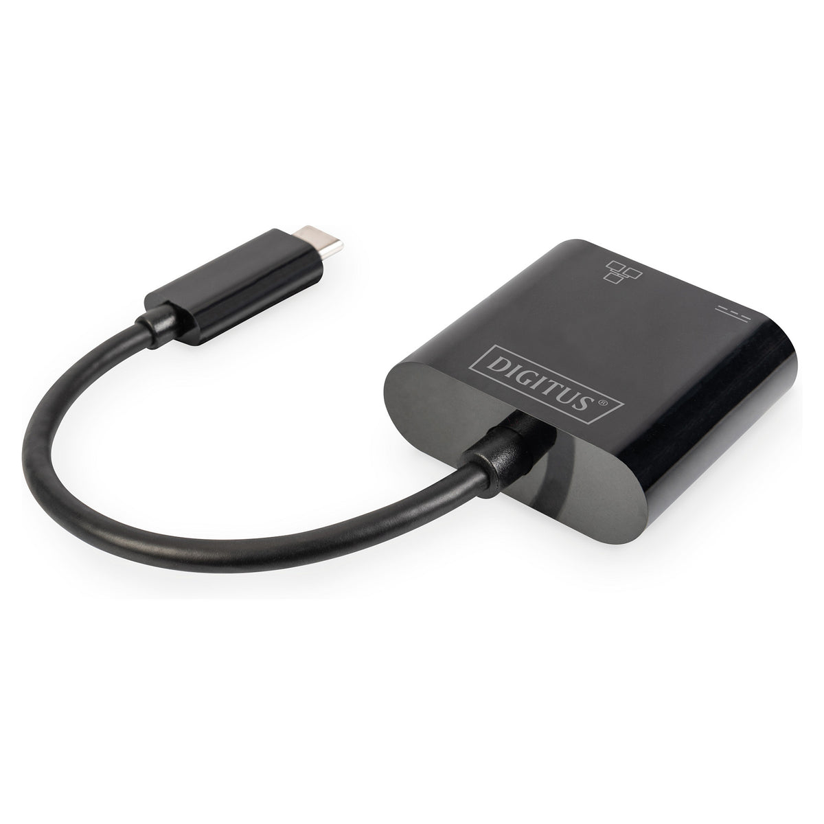 DIGITUS USB Type-C Gigabit Ethernet Adapter, PD Unterstüt.