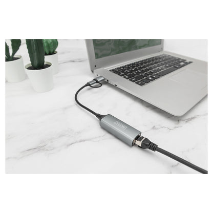 USB-C Adapter DIGITUS USB3.0/USB C 3.1 > 2.5G Ethernet