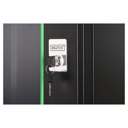 DIGITUS Wandgehäuse Dynamic 12HE 607x600x600mm schwarz