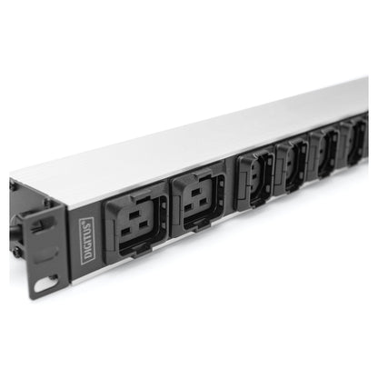 DIGITUS PDU 1HE 8xC13 2xC19 Ausgänge 230V/16A schwarz