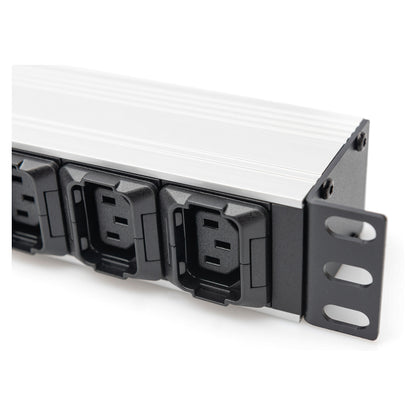 DIGITUS PDU 1HE 8xC13 2xC19 Ausgänge 230V/16A schwarz