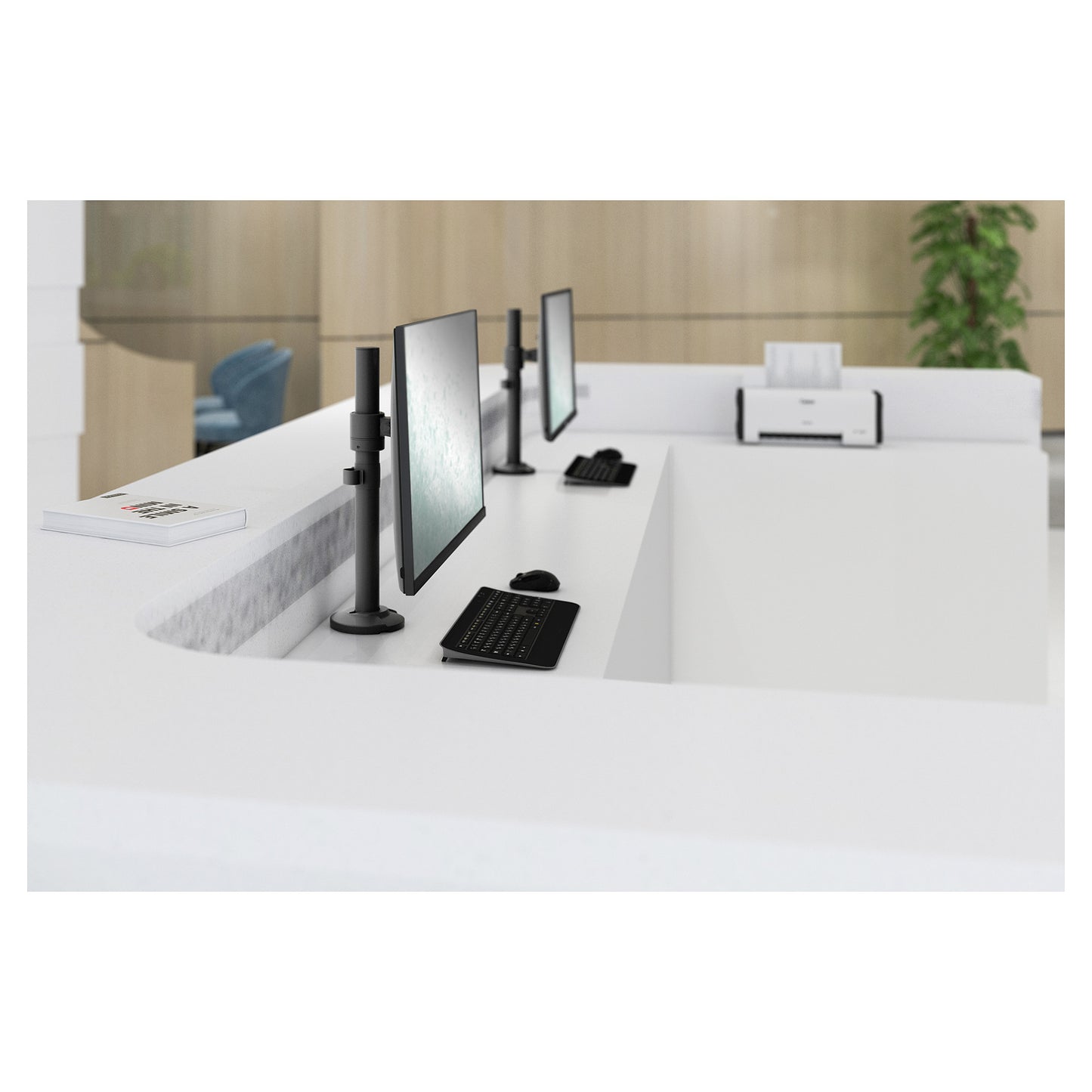 DIGITUS Single Pole Monitorhalterung, 32", 9 kg