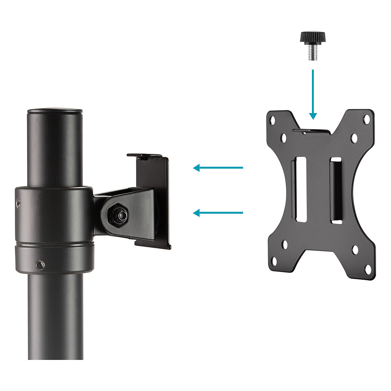 DIGITUS Single Pole Monitorhalterung, 32", 9 kg
