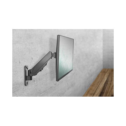 DIGITUS Universeller Single Monitorhalter mit Gasdruckfeder, Wandmontage