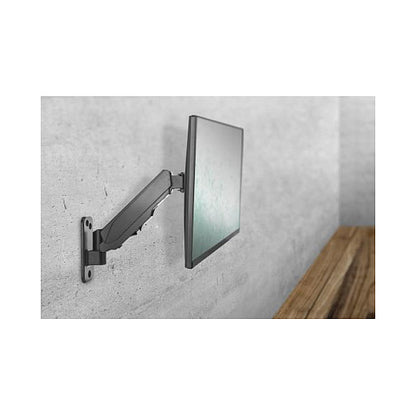 DIGITUS Universeller Single Monitorhalter mit Gasdruckfeder, Wandmontage