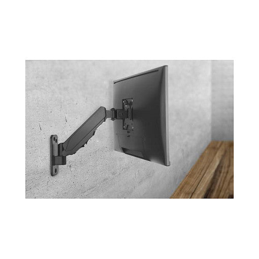 DIGITUS Universeller Single Monitorhalter mit Gasdruckfeder, Wandmontage