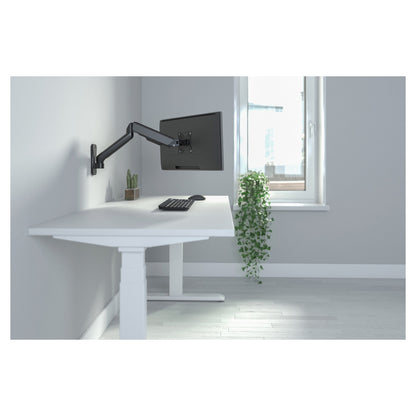 DIGITUS Universelle Monitor-Wandhalterung mit Gasdruckfeder und Schwenkarm