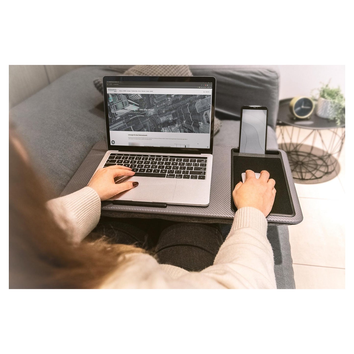 Notebook Desk up to 43.18cm 17Zoll mobile slot mousepad