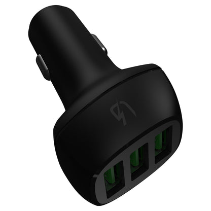Auto Ladegerät Green Cell PowerRide 3xUSB Ultra Charge 12/24V 54W Black