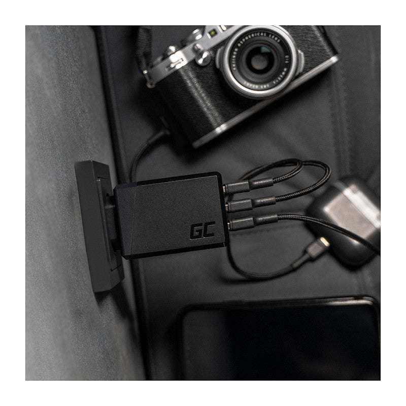 Green Cell Charger 30W 3-Port USB3.0 Schwarz