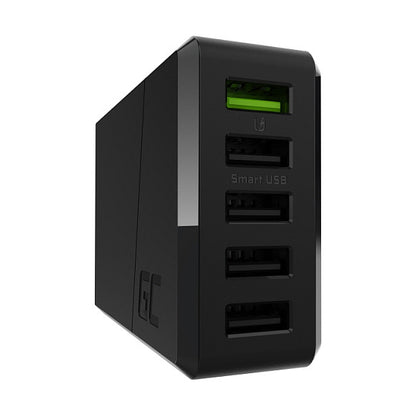 Green Cell Charger 52W 5-Port USB3.0 Schwarz