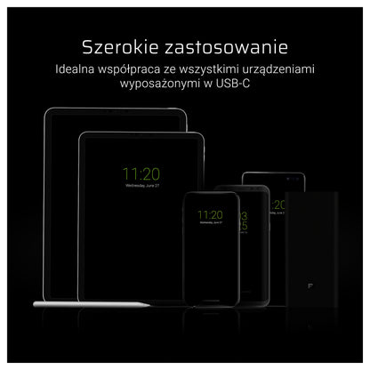 Green Cell USB-C > USB 3.0 (ST-ST) 0,25m Ladekabel Schwarz