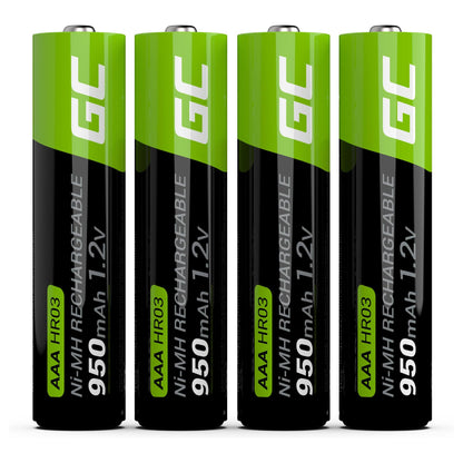 Green Cell Akku 4xAAA HR03 950mAh